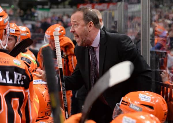 DOWN TIME: It proved to be a frustrating weekend for Sheffield Steelers' head coach Paul Thompson and his players. Picture: Dean Woolley.