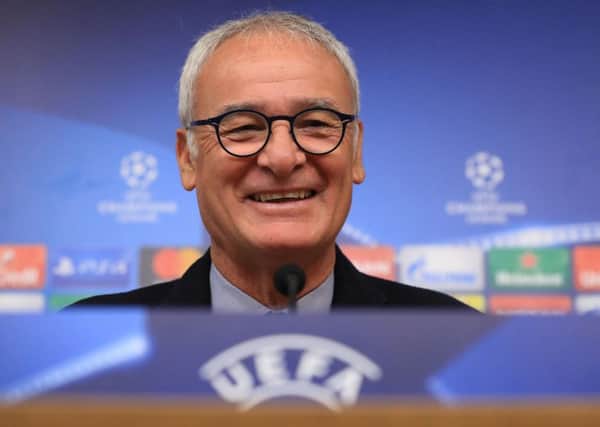Manager Claudio Ranieri has welcomed Leicester's Champions League draw against Sevilla as their debut campaign continues to the knockout stage. (Picture: Mike Egerton/PA Wire).