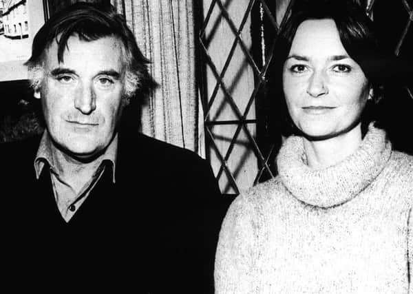 poetry network: Clockwise from top, Ted Hughes pictured with his wife Carol in 1984. (PA).