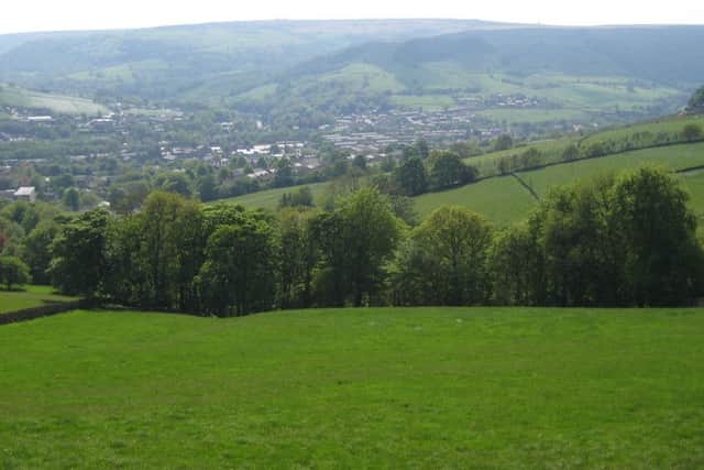 The Calder Valley overlooking Mytholmroyd, where Hughes spent the first six years of his life. (YPN)