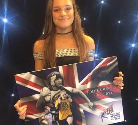 jJodie Ounsley, 15, runner up at the Deaf Sports Personality of the Year Awards