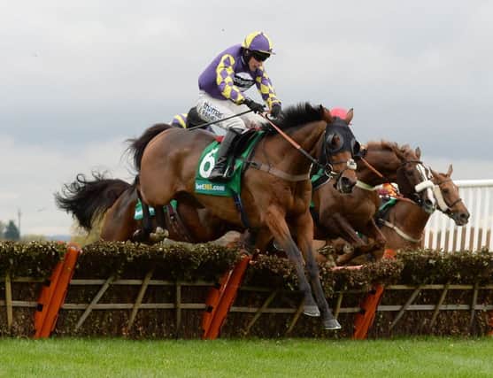 Jack Sherwood rides Silsol to victory at Wetherby (Picture: Anna Gowthorpe/PA).
