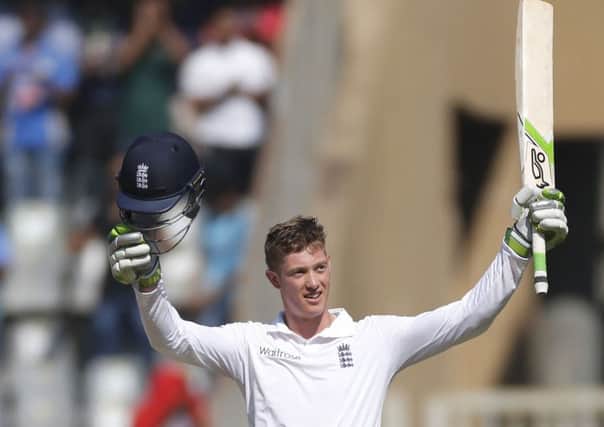 England's batsman Keaton Jennings. Picture: AP/Rafiq Maqbool