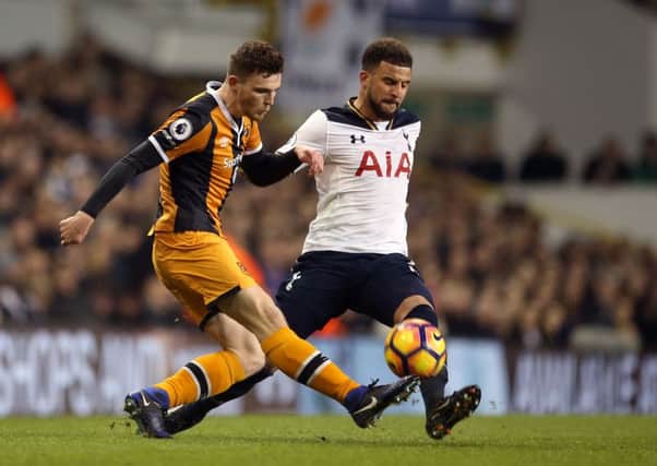 Tottenham Hotspur's Kyle Walker (right) and Hull City's Andrew Robertson