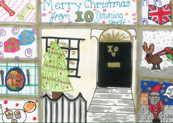 Handout image issued by 10 Downing Street of one of three illustrations, this one by Jade Windsor, that Prime Minister Theresa May has chosen by schoolchildren from her Maidenhead constituency for her Christmas cards.