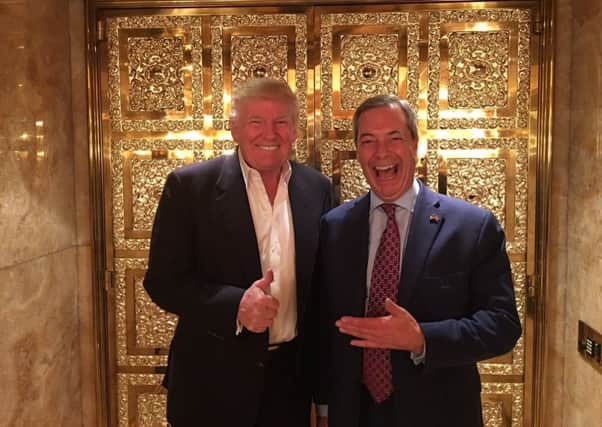 Donald Trump has previously suggested Nigel Farage should be UK ambassador to Washington