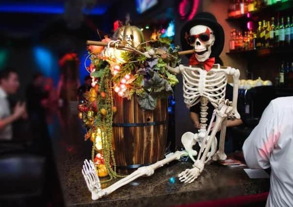 Haunted hostelries' skeleton staff