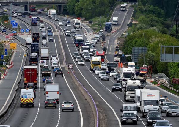 The M1 near Sheffield