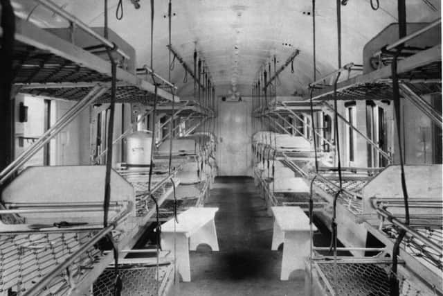 York Ambulance Train Interior  Converted at York First World War