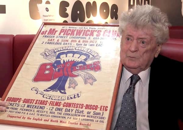 File video grab image of Allan Williams, the Beatles' first manager, who has died at 86. Credit: PA Wire