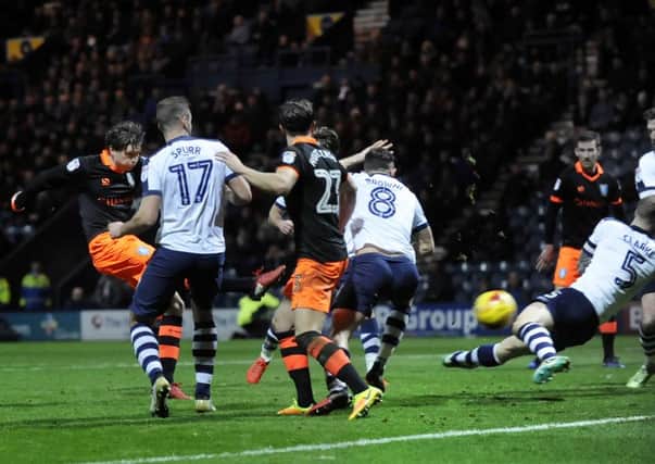 Adam Reach scores a dramatic stoppage-time equaliser for Sheffield Wednesday against Preston North End (Picture: Steve Ellis).
