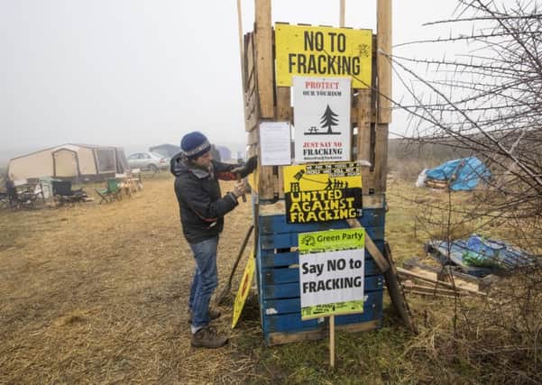 The fracking protest camp at Kirby Misperton.