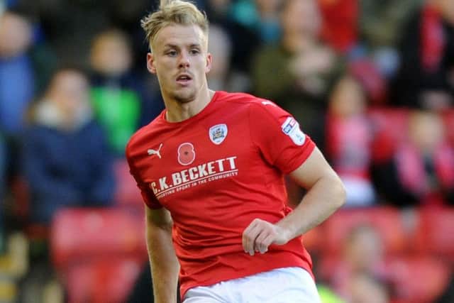 Marc Roberts was sent off as Barnsley drew 2-2 with Birmingham (
Picture: Jonathan Gawthorpe).