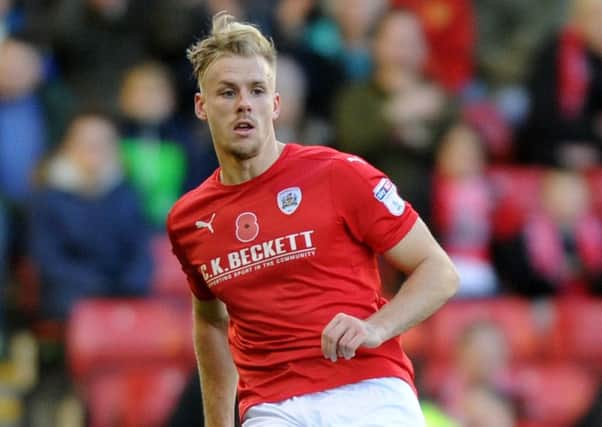 Marc Roberts was sent off as Barnsley drew 2-2 with Birmingham (
Picture: Jonathan Gawthorpe).