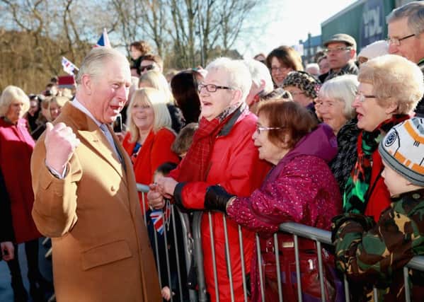 The Prince of Wales on a previous visit to East Yorkshire, last year