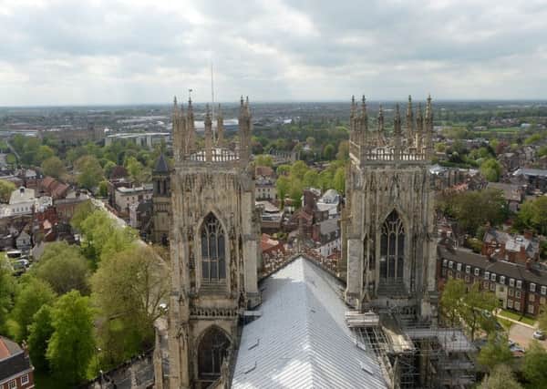York Minster dominates the skyline over the city.  Picture: Anna Gowthorpe