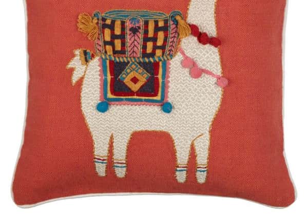 This llama cushion, Â£45, is available from John Lewis from April and perfectly fits the global look.