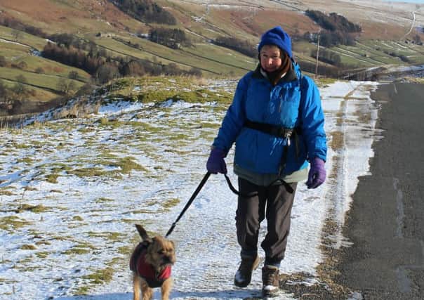 Margaret Atherden explores Nidderdale with her faithful companion Bertie for a new book on winter walks in North Yorokshire.