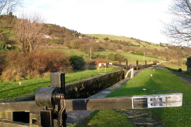 A lock on the Huddersfield Narrow Canal