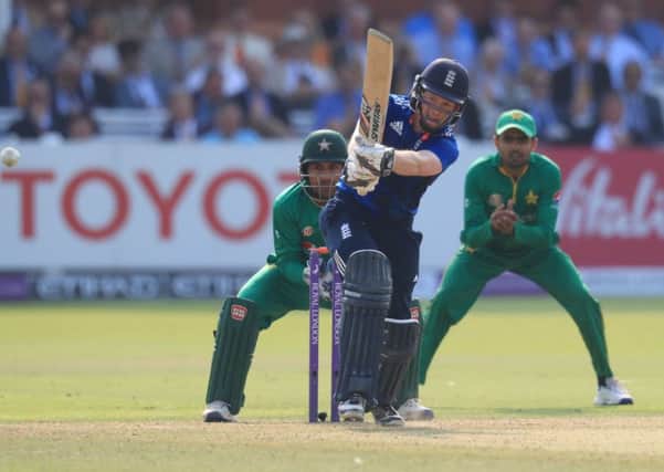 England's Eoin Morgan clips the ball away during the Royal London One Day International Series match at Lord's, London. (Picture: Adam Davy/PA)