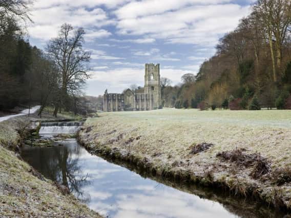 Fountains Abbey and Studley Royal in the frost (Andrew Butler)