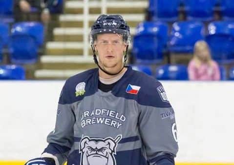 GONE: Sheffield Steeldogs have released Czech-born forward Pavel Mrna. Picture courtesy of Steeldogs Facebook page.