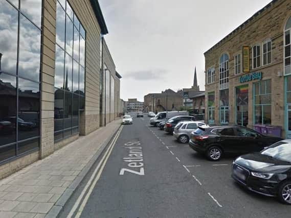 The assault took place in Zetland Street, Huddersfield. Picture: Google