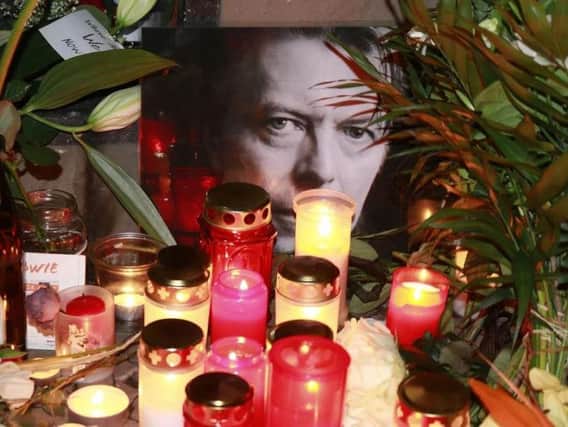 Candles were lit around the world when David Bowie died last year