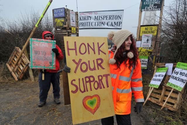 5 January 2017 .......   Anti-fracking protesters at their camp near Kirby Misperton set up in attempt to stop fracking in North Yorkshire. Around ten people have been living on the site over Christmas and New Years and campaigners claim they are receiving around 100 visitors a day who are expressing their support.  Picture Tony Johnson