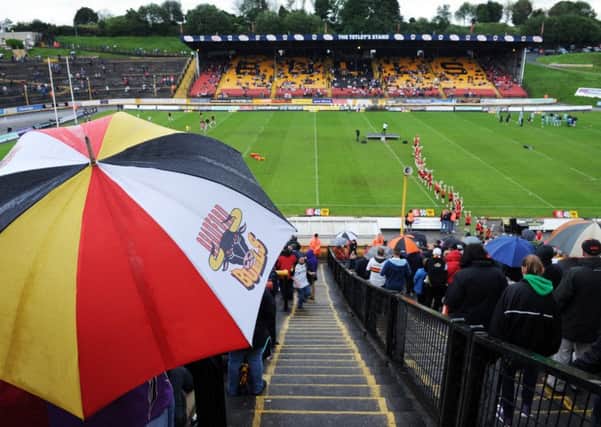Fans of liquidated club Bradford Bulls will hope there are brighter days in prospect with four bids submitted to the Rugby Football League to set up a new club in the city (Picture: Jonathan Gawthorpe).