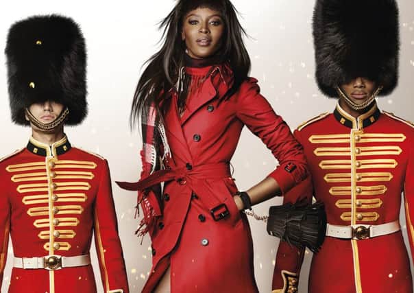 Burberry  Naomi Campbell in the Burberry Festive Campaign shot by Mario Testino