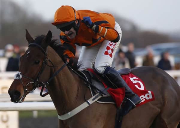 Thistlecrack, ridden by Tom Scudamore, wins the 32Red King George VI Chase on Boxing Day (Picture: Julian Herbert/PA Wire).