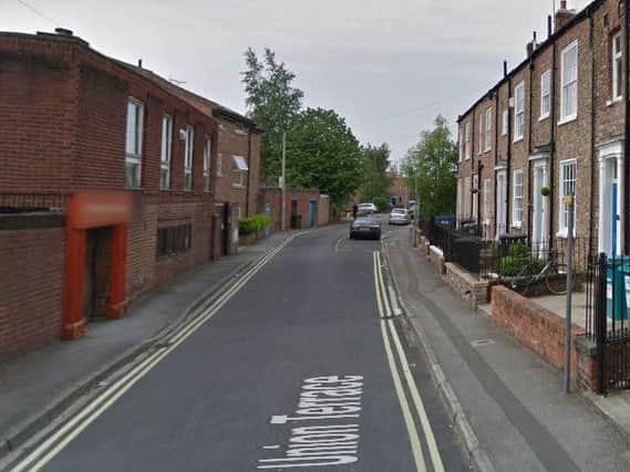 The man was found with head and facial injuries in Union Terrace, York. Picture: Google