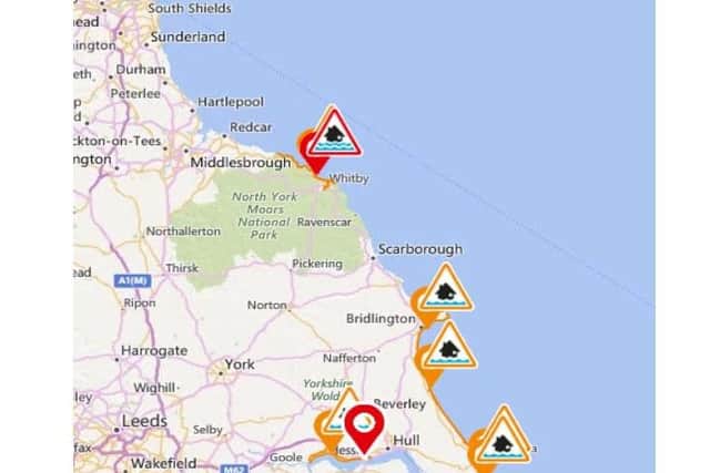 Flood warnings from the Environment Agency
