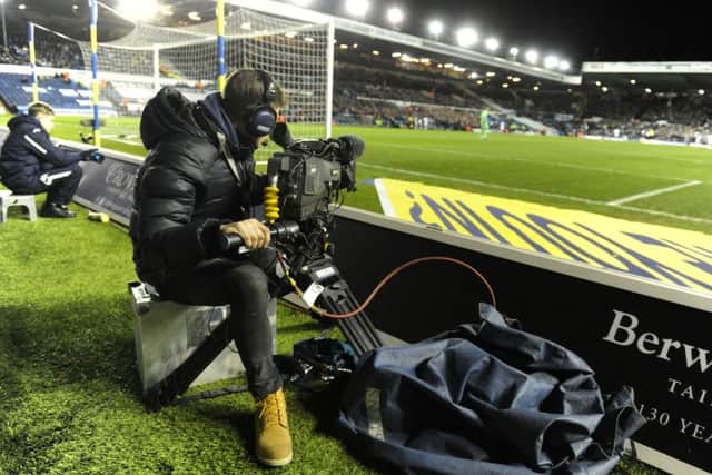 Sky Sports TV camera at Elland Road.