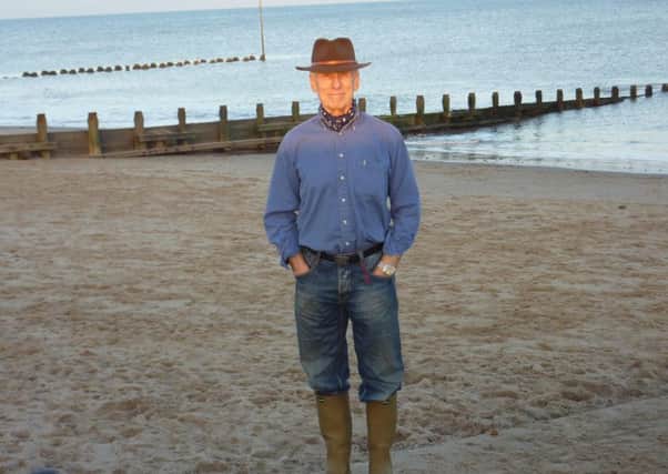 Stewart Calligan on Hornsea beach, the scene of his first beach fishing outing of the year.