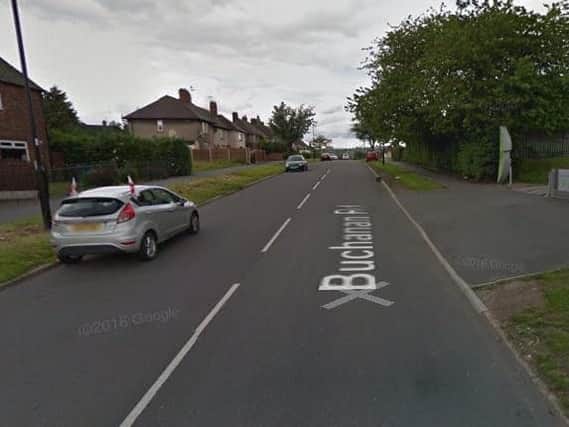 The boy was knocked down by a taxi in Buchanan Road, Sheffield. Picture: Google