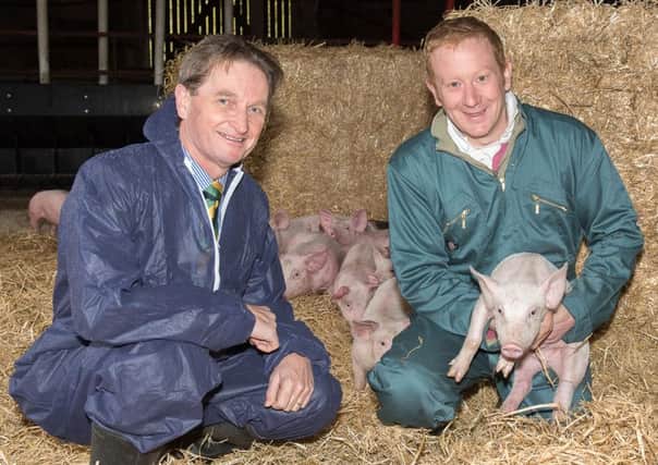 Hugh Shedden, right, pictured alongside Nigel Pulling, chief executive of the Yorkshire Agricultural Society.