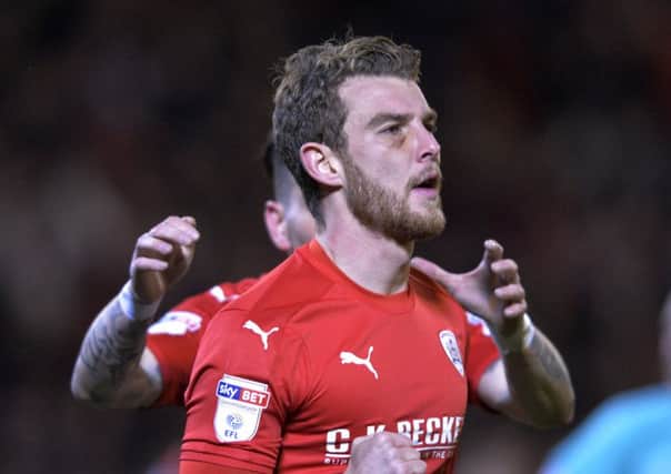 Barnsley's Sam Winnall is expected to sign for Sheffield Wednesday (Picture: Bruce Rollinson).