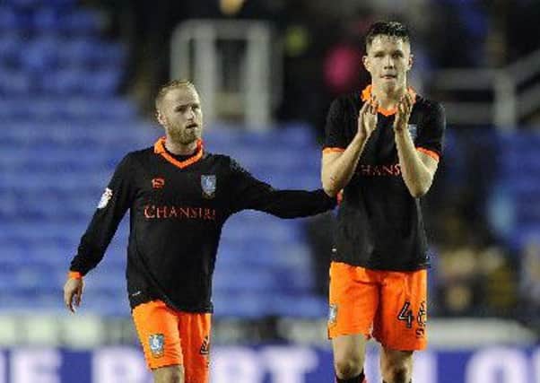 George Hirst, right, pictured with Barry Bannan after making his Sheffield Wednesday first-team debut.
