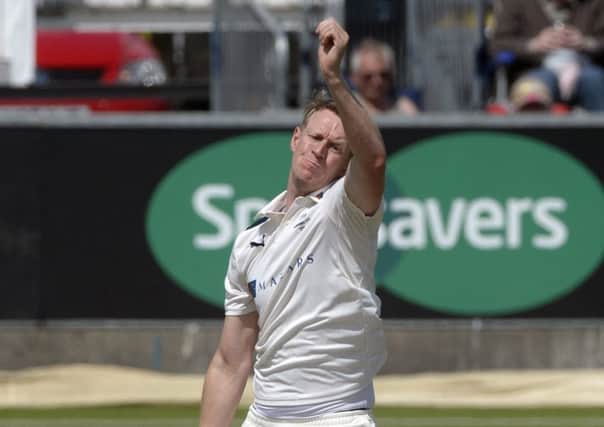 Seam bowler Steve Patterson never thought he would earn a testimonial when he started out with Yorkshire. (Picture: Bruce Rollinson)