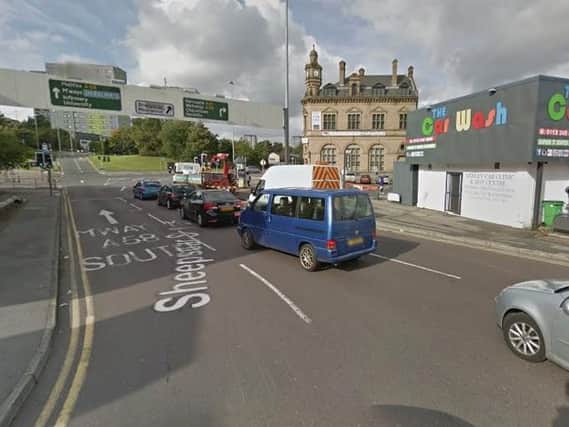 The cars collided in Sheepscar Street South this morning. Picture: Google
