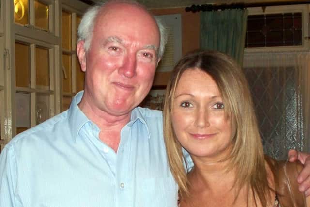 Claudia Lawrence, pictured with her father Peter Lawrence.  Picture: Ross Parry.
