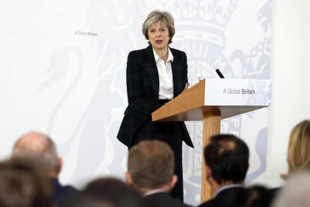 Prime Minister Theresa outlines her plans for Brexit, saying that she does not want an outcome which leaves the UK 'half in, half out' of the EU