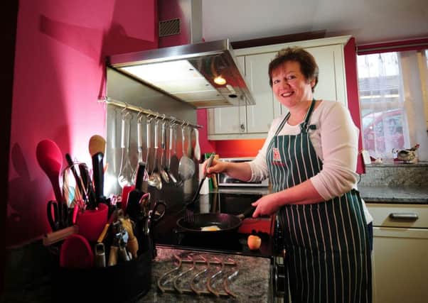 Christine Ryder who is hosting the farm breakfasts at her home, Scaife Hall Farm in Blubberhouses later this month.  Picture: Simon Hulme