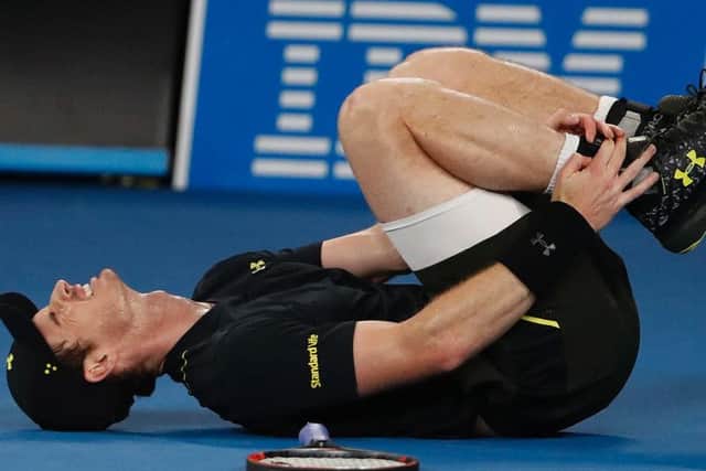 The match did not pass without incident as Murray twisted his ankle in the early stage (Photo: AP)