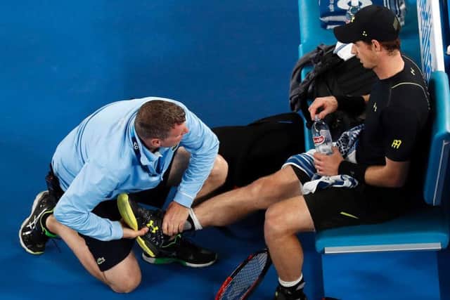 Murray required treatment on his ankle but was soon up and running and back to his best (Photo: AP)