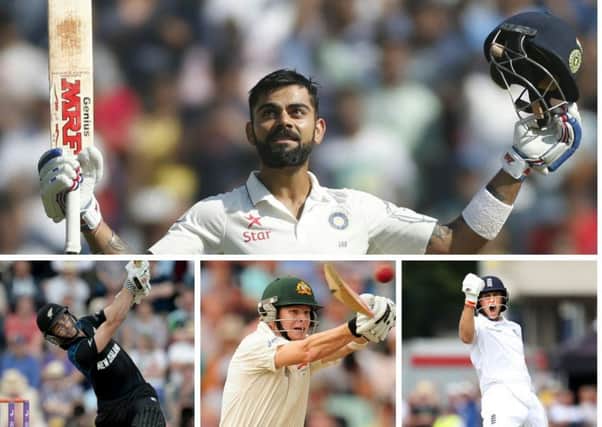 CATCH ME IF YOU CAN: India's Virat Kohli is the best batsman in the world, with his chief rivals - Kane Williamson, Steve Smith and Joe Root - having lotsof ground to make up.