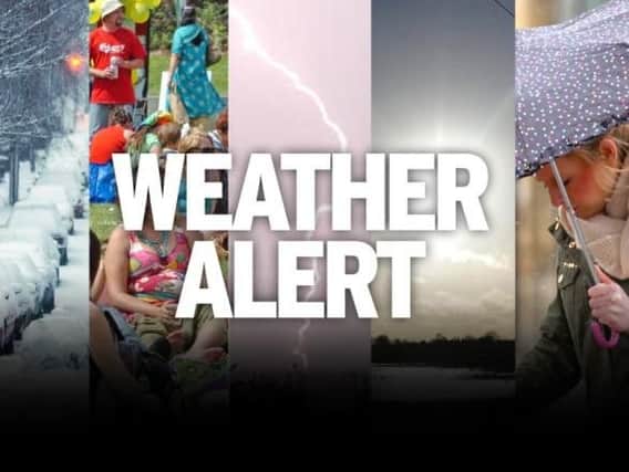 The Met Office has issued an amber warning for cold weather in the region.