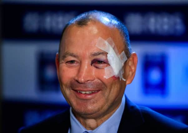 SHINER: England head coach Eddie Jones, pictured at Wednesday's Six Nations press conference. Picture: John Walton/PA